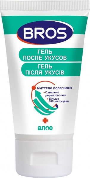 Гель после укусов насекомых Bros с алоэ 35 мл